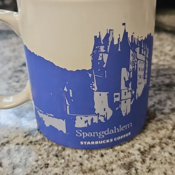 Starbucks Spangdahlem Mug - Blue and Cream - Picture 2 of 5